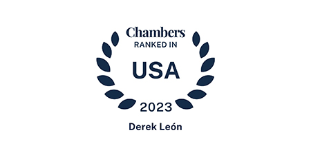Chambers and Partners Badge - Derek E. Leon (2023)