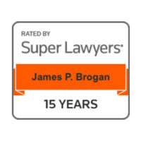 Super Lawyers® Badge 15 Years - James P. Brogan