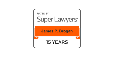 Super Lawyers® Badge 15 Years - James P. Brogan